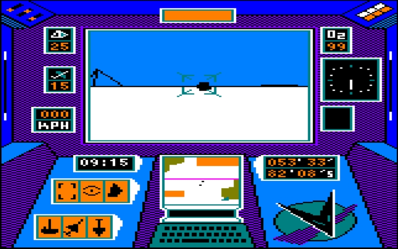Arcticfox - Amstrad CPC game screenshot (1988) by Electronic Arts